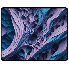 Abstract Trims Fleece Blanket (medium)