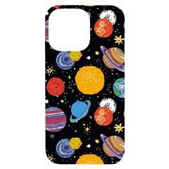 Circle Illustration Space Art Cute Pattern Iphone 14 Pro Max Black Uv Print Case by pakminggu