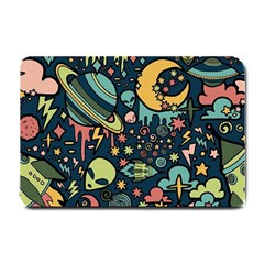 Alien Ocket Space Aesthetic Pattern Small Doormat by pakminggu