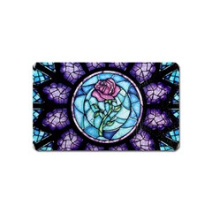 Cathedral Rosette Stained Glass Beauty And The Beast Magnet (name Card)