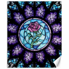 Cathedral Rosette Stained Glass Beauty And The Beast Canvas 16  X 20 