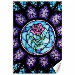 Cathedral Rosette Stained Glass Beauty And The Beast Canvas 24  X 36 