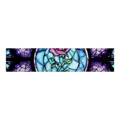 Cathedral Rosette Stained Glass Beauty And The Beast Velvet Scrunchie by Cowasu