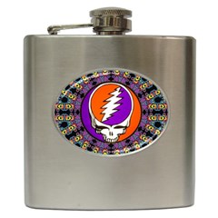 Gratefuldead Grateful Dead Pattern Hip Flask (6 Oz) by Cowasu