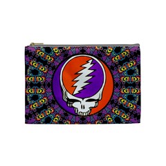 Gratefuldead Grateful Dead Pattern Cosmetic Bag (medium) by Cowasu