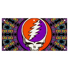 Gratefuldead Grateful Dead Pattern Banner And Sign 6  X 3  by Cowasu