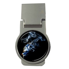 Smoke-flame-dynamic-wave-motion Money Clips (round) 