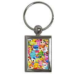 Illustration Cartoon Character Animal Cute Key Chain (rectangle)