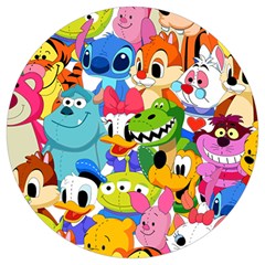 Illustration Cartoon Character Animal Cute Round Trivet by Cowasu