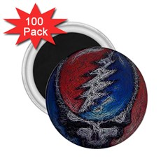 Grateful Dead Logo 2 25  Magnets (100 Pack)  by Cowasu