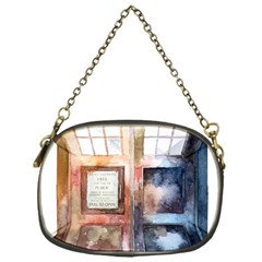 Tardis Doctor Who Transparent Chain Purse (one Side)