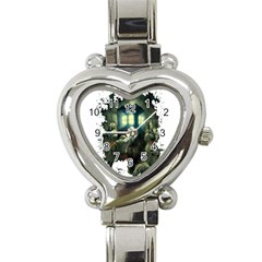 Time Machine Doctor Who Heart Italian Charm Watch