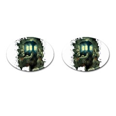 Time Machine Doctor Who Cufflinks (oval)