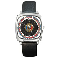 The Grateful Dead Square Metal Watch