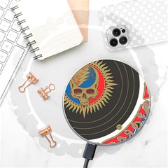 The Grateful Dead Wireless Fast Charger(white) by Cowasu