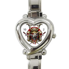 Samurai Katana Warrior Heart Italian Charm Watch