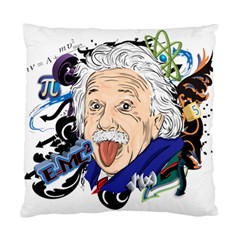 Albert Einstein Physicist Standard Cushion Case (two Sides) by Cowasu