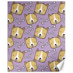 Corgi Pattern Canvas 16  X 20 