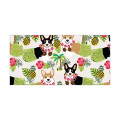 Corgis Hula Pattern Yoga Headband by Cowasu