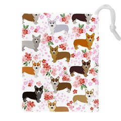 Corgis Corgi Pattern Drawstring Pouch (4xl) by Cowasu