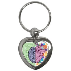 Brain-heart-balance-emotion Key Chain (heart)