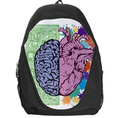 Brain-heart-balance-emotion Backpack Bag by Cowasu