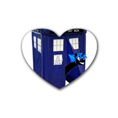 Tardis-doctor-who Rubber Coaster (heart)