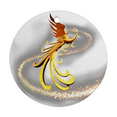 Phoenix Round Ornament (two Sides)