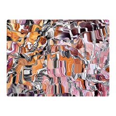 Pour Blend Smudged  Two Sides Premium Plush Fleece Blanket (mini) by kaleidomarblingart