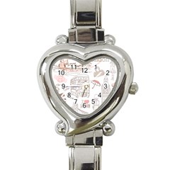 London-paris-drawing-vector-london-comics Heart Italian Charm Watch