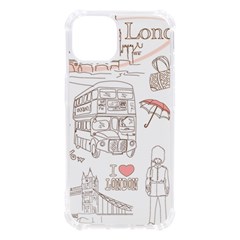 London-paris-drawing-vector-london-comics Iphone 13 Tpu Uv Print Case by Cowasu