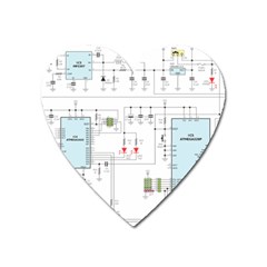 Circuits-electronics-atmel Heart Magnet