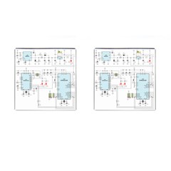 Circuits-electronics-atmel Cufflinks (square)