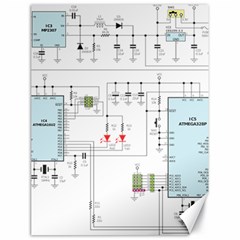 Circuits-electronics-atmel Canvas 18  X 24 