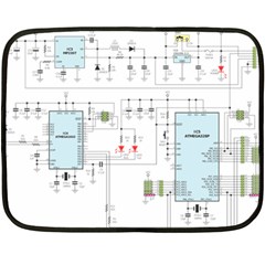Circuits-electronics-atmel Fleece Blanket (mini)