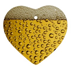 Beer Bubbles Heart Ornament (two Sides)