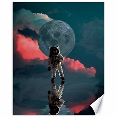 Astronaut-moon-space-nasa-planet Canvas 11  X 14 