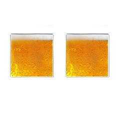 Beer Bubbles Pattern Cufflinks (square) by Cowasu