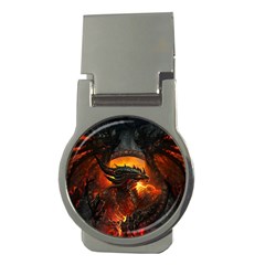 Dragon Fire Fantasy Art Money Clips (round) 