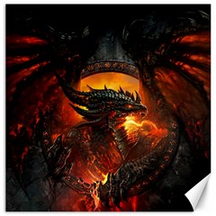 Dragon Fire Fantasy Art Canvas 12  X 12  by Cowasu