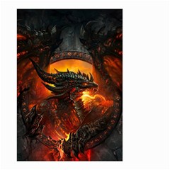 Dragon Fire Fantasy Art Small Garden Flag (two Sides)