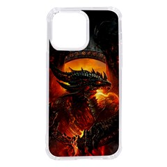 Dragon Fire Fantasy Art Iphone 14 Pro Max Tpu Uv Print Case by Cowasu