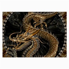 Fantasy Dragon Pentagram Large Glasses Cloth