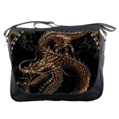 Fantasy Dragon Pentagram Messenger Bag by Cowasu