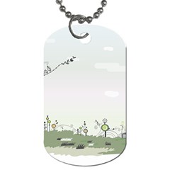 Abstract-background-children Dog Tag (two Sides)