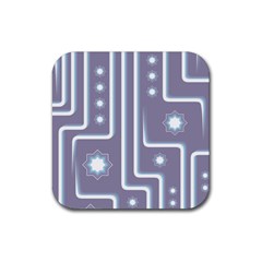 Pattern-non-seamless-background Rubber Coaster (square)