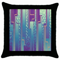 Non-seamless-pattern-background Throw Pillow Case (black)