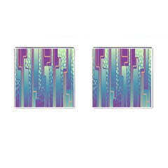 Non-seamless-pattern-background Cufflinks (square)