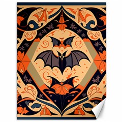 Bat Pattern Canvas 36  X 48  by Valentinaart