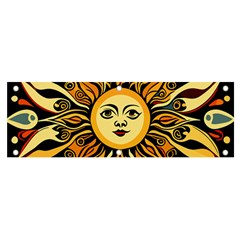 Boho Sun Banner And Sign 6  X 2  by Valentinaart
